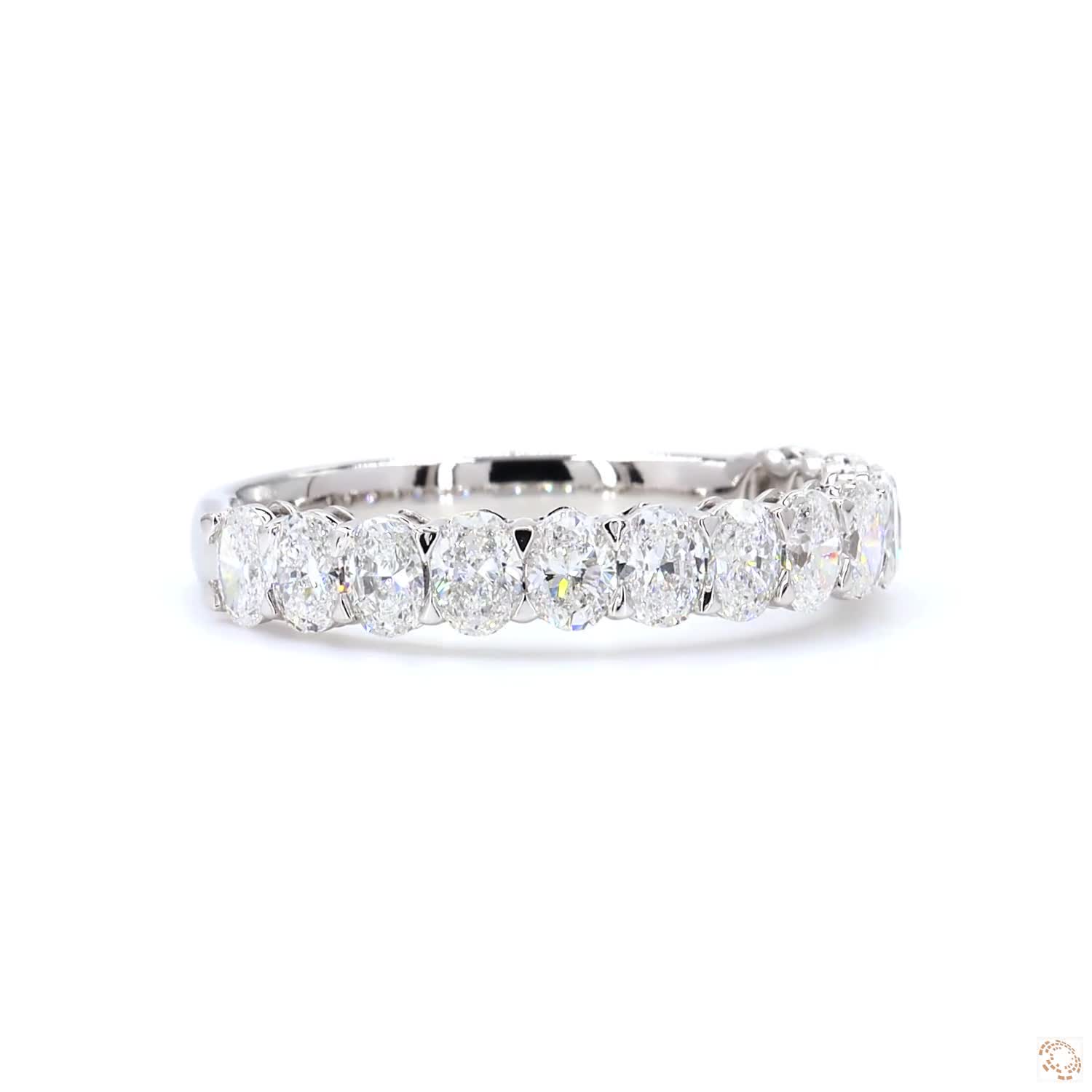 Oval Diamond Half Eternity Band LR-359 Oval Band (DA602179)