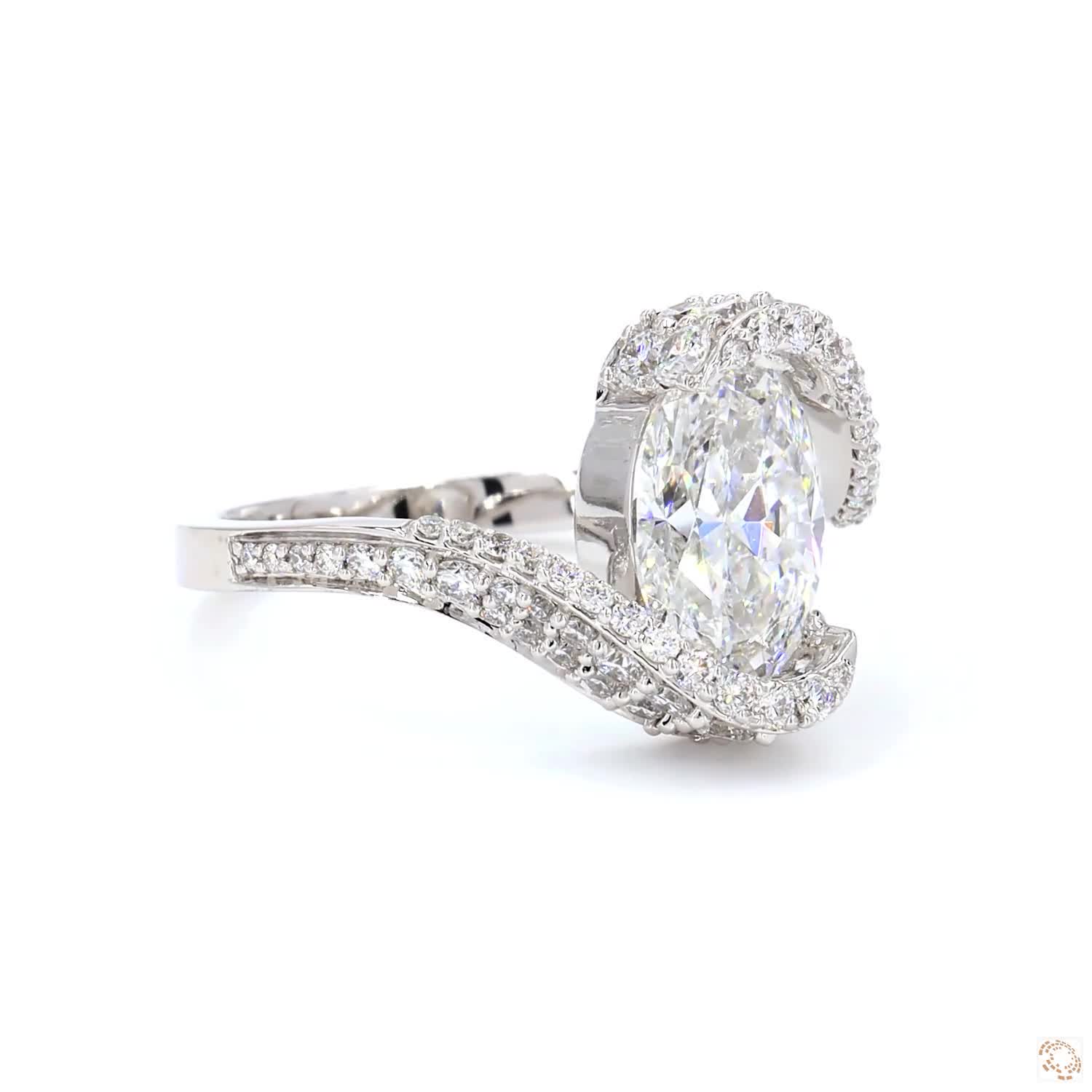 2 CT Oval Diamond Ring | LR-361 (DA602172)
