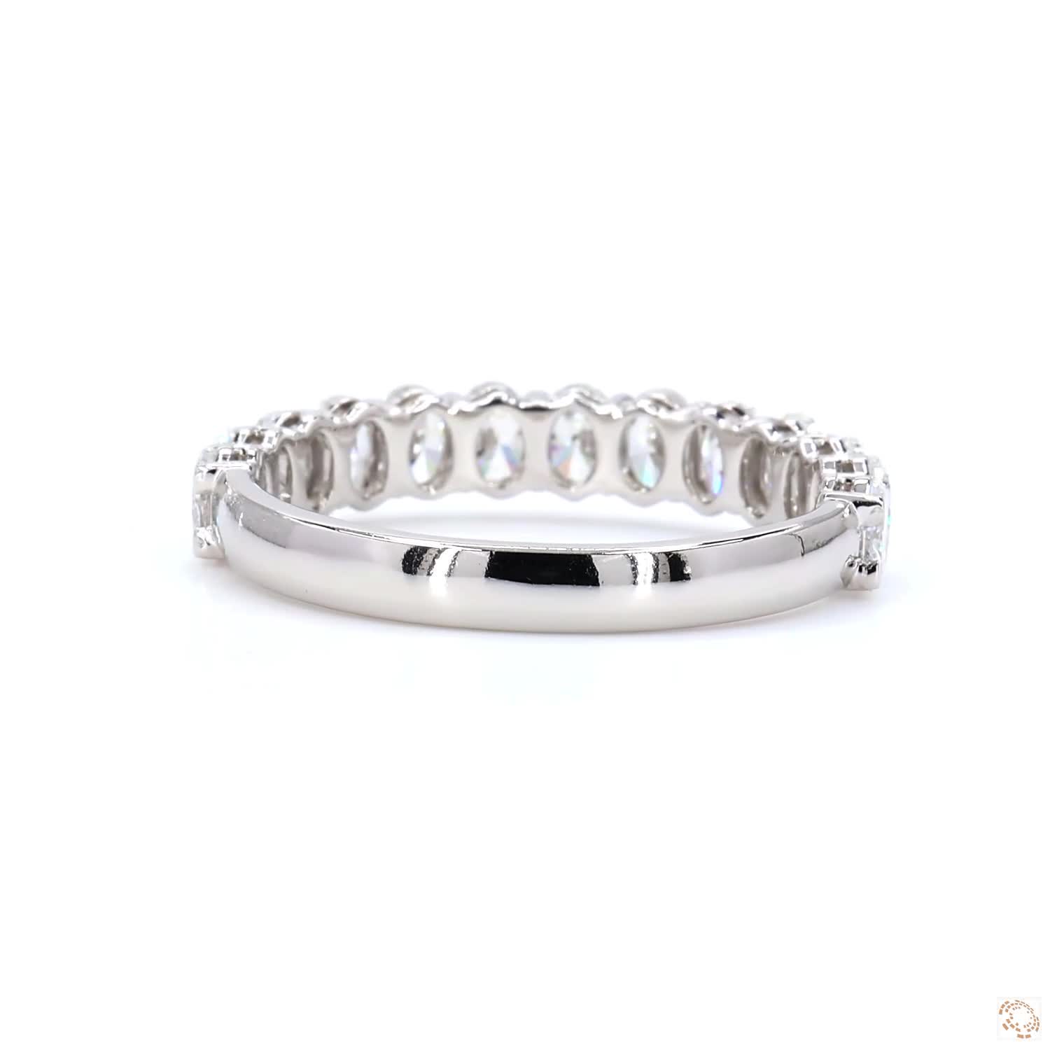 Oval Diamond Half Eternity Band LR-359 Oval Band (DA602179)
