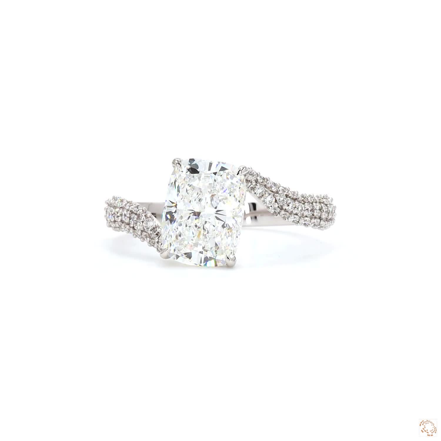 Triple-row micro-pave diamond band | LR-386 (DA602238)